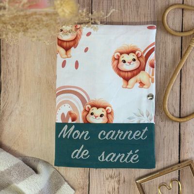 Protège carnet de santé - Motifs Lion