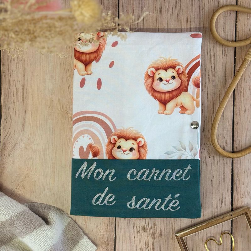 Protège carnet de santé - Motifs Lion