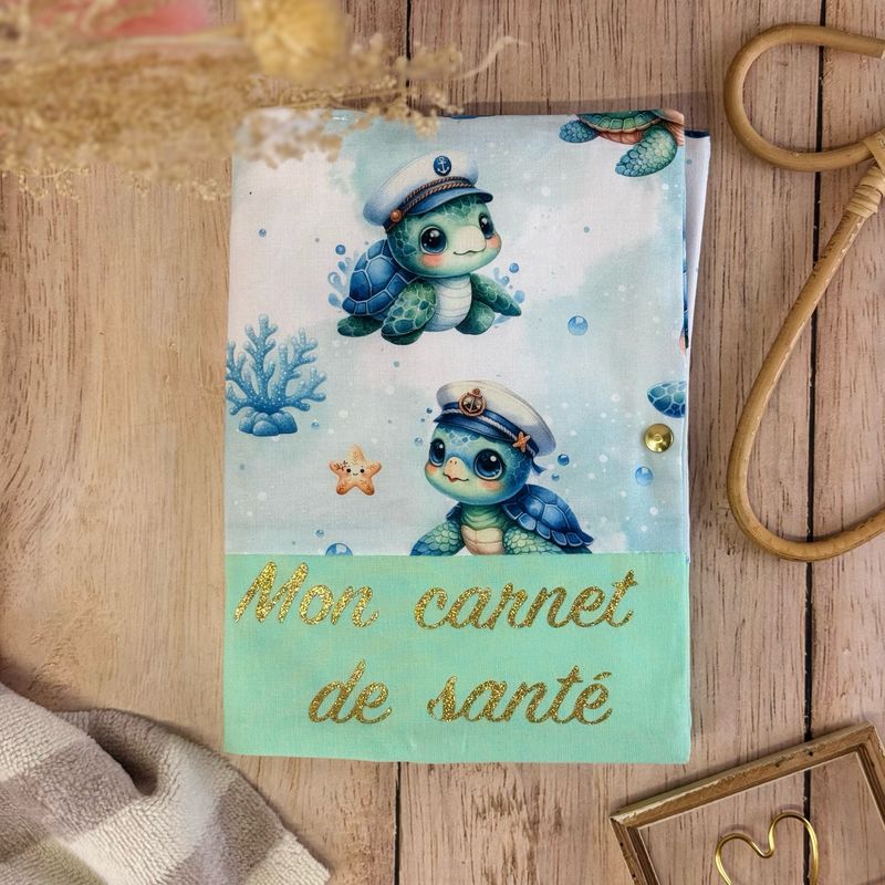 Protège carnet de santé - Motifs Tortue