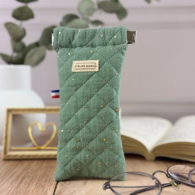 Etui à lunettes matelassé