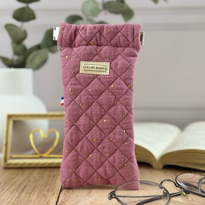 Etui à lunettes matelassé