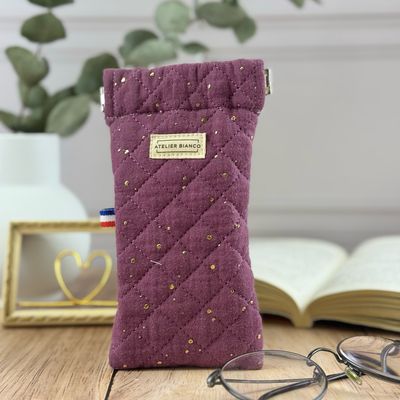 Etui à lunettes matelassé