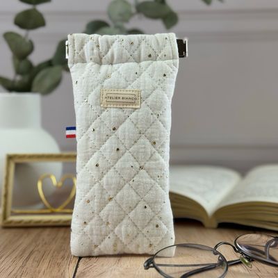 Etui à lunettes matelassé