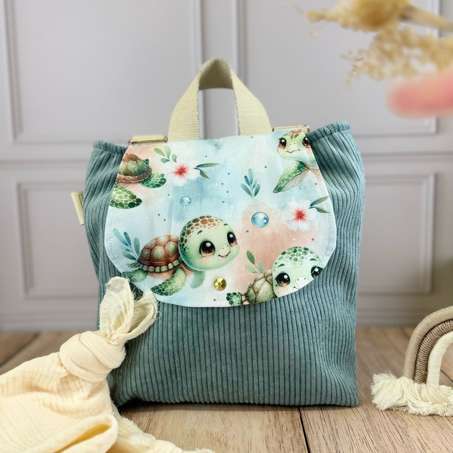 Sac à dos d'enfant - Motifs Tortue
