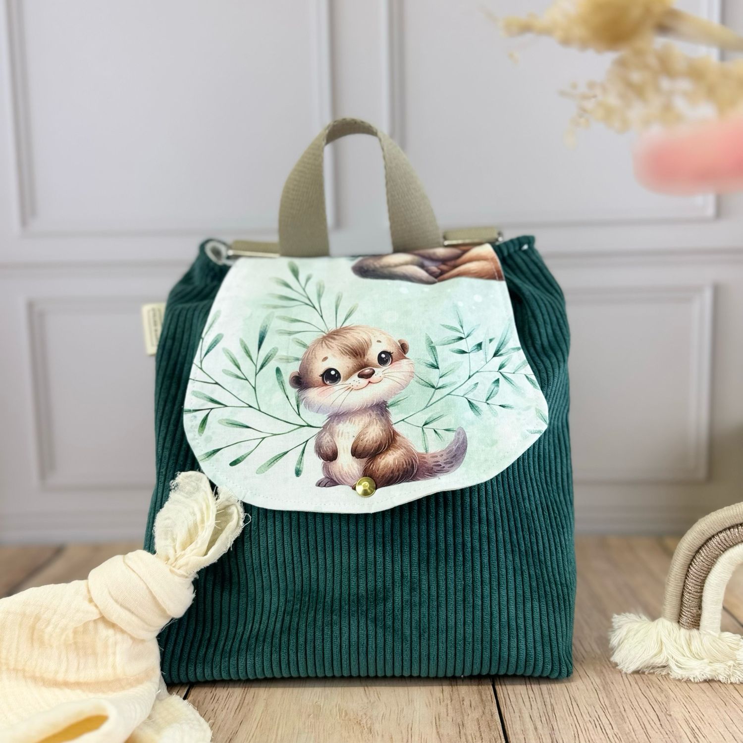 Sac à dos d'enfant - Motifs Loutres