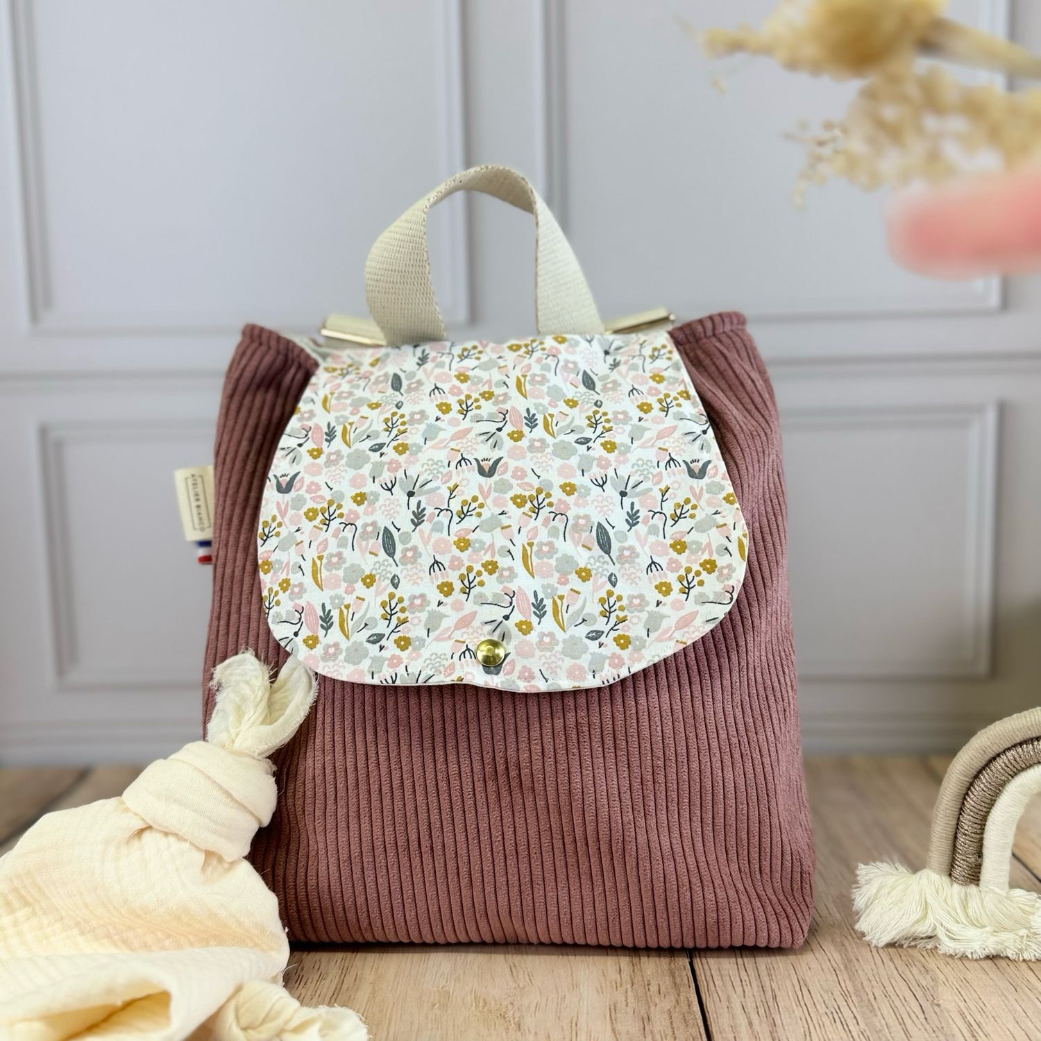 Sac à dos d'enfant - Motifs Fleurs