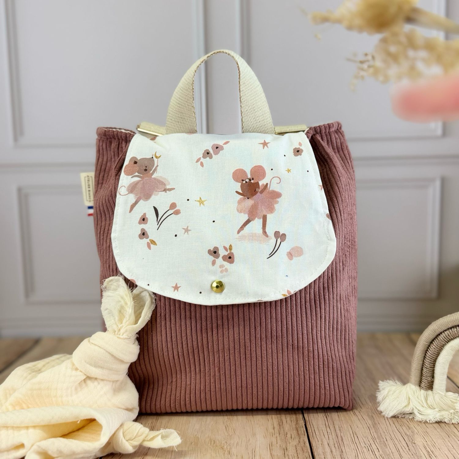 Sac à dos d'enfant - Motifs Souris danseuses