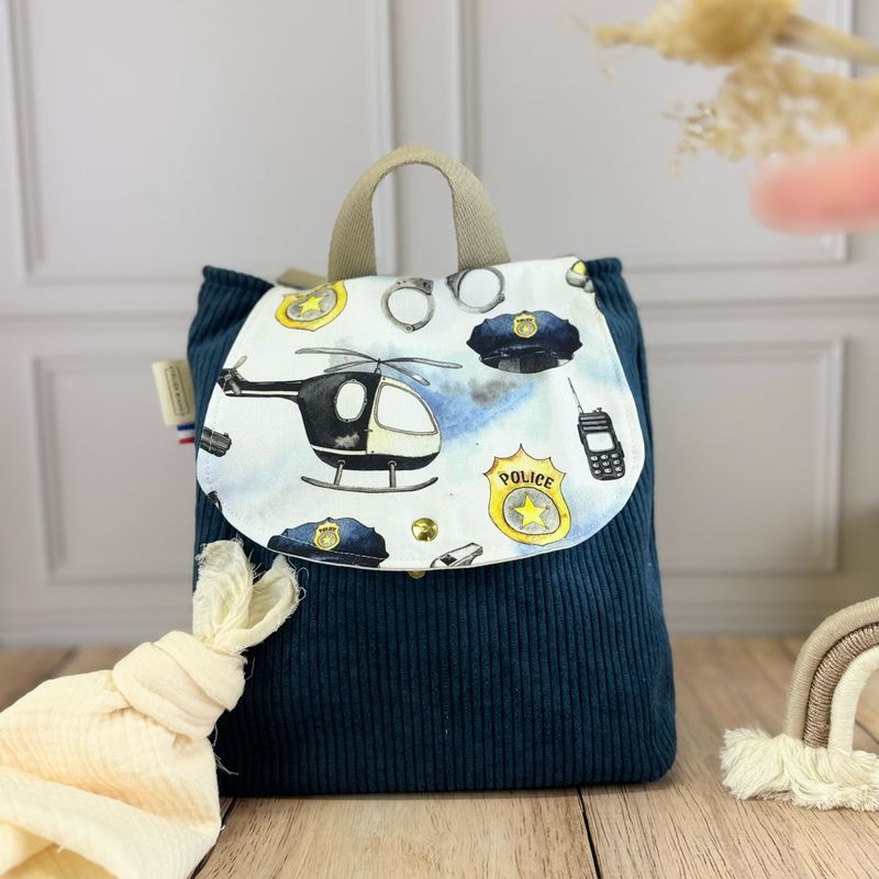 Sac à dos d'enfant - Motifs Police