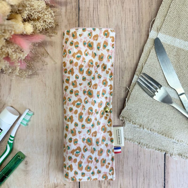 Pochette Multi-Usages – Couverts, Brosse à dents & Dentifrice