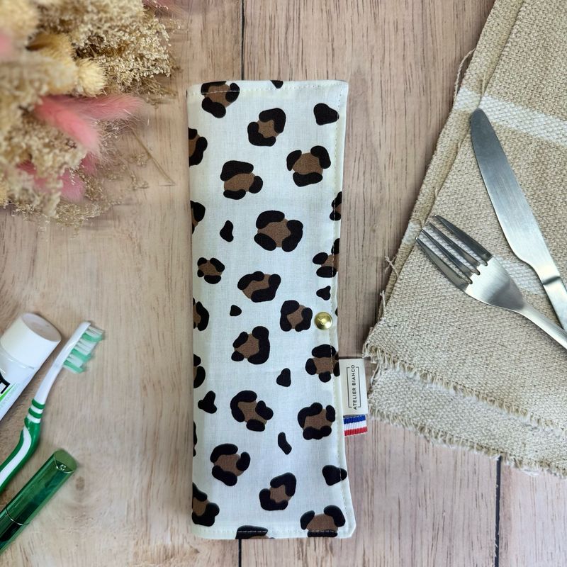 Pochette Multi-Usages – Couverts, Brosse à dents & Dentifrice