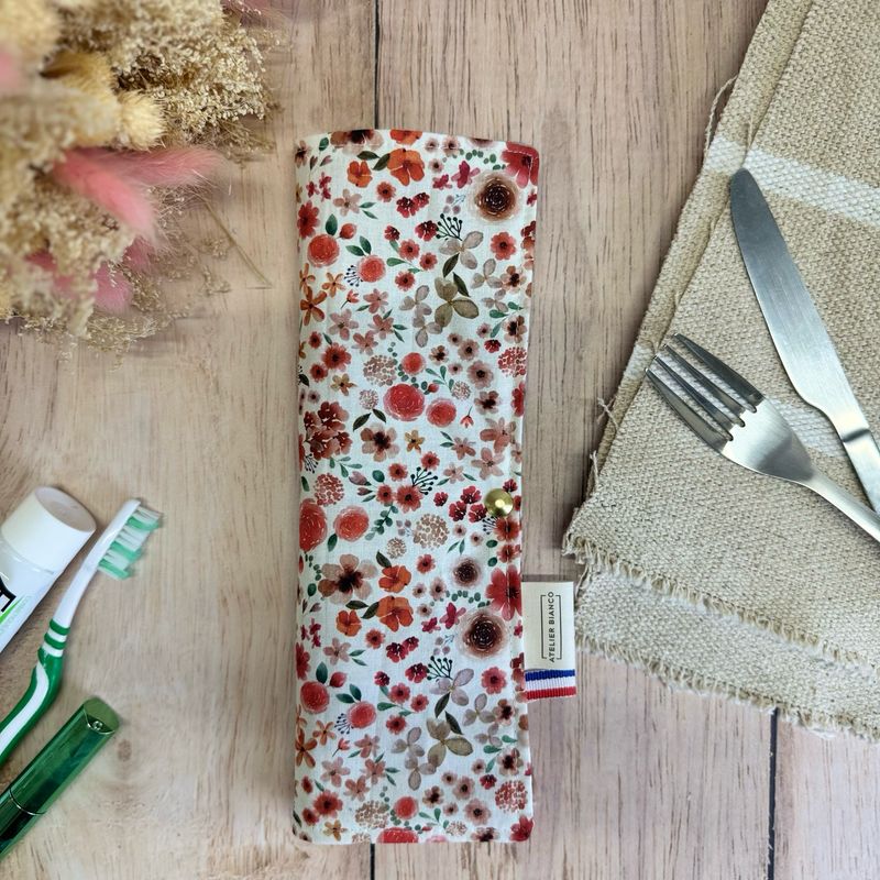 Pochette Multi-Usages – Couverts, Brosse à dents & Dentifrice
