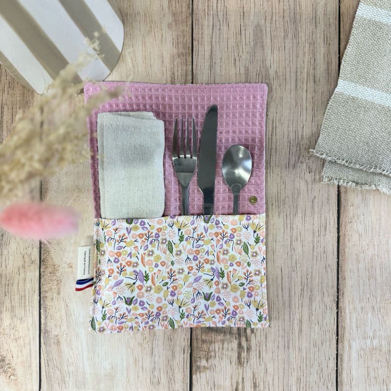 Pochette Multi-Usages – Couverts, Brosse à dents & Dentifrice
