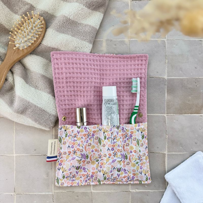 Pochette Multi-Usages – Couverts, Brosse à dents & Dentifrice