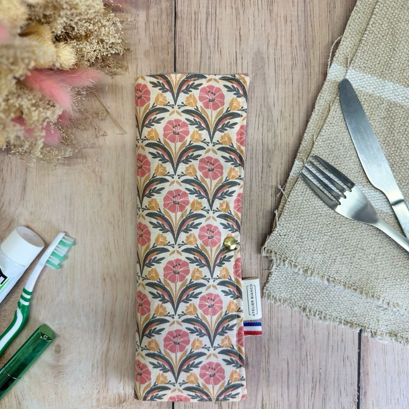Pochette Multi-Usages – Couverts, Brosse à dents & Dentifrice