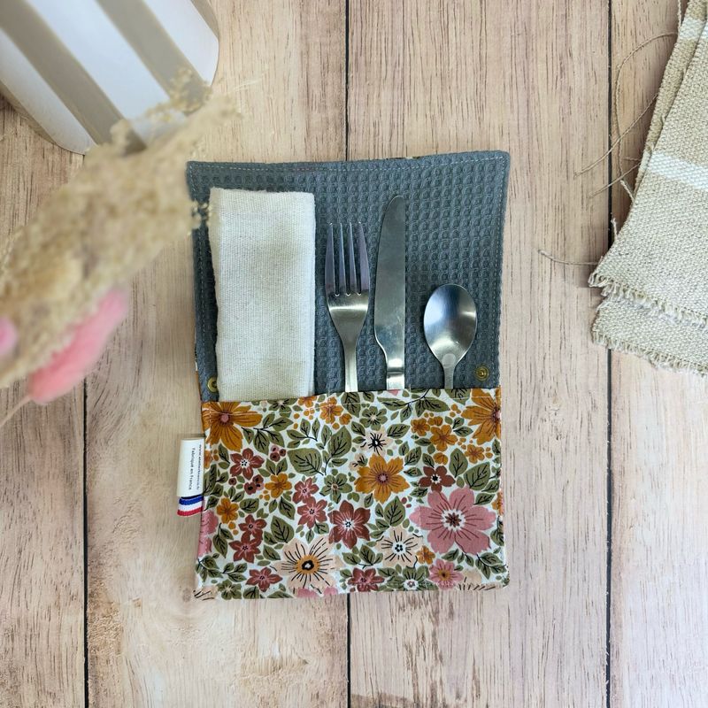 Pochette Multi-Usages – Couverts, Brosse à dents & Dentifrice