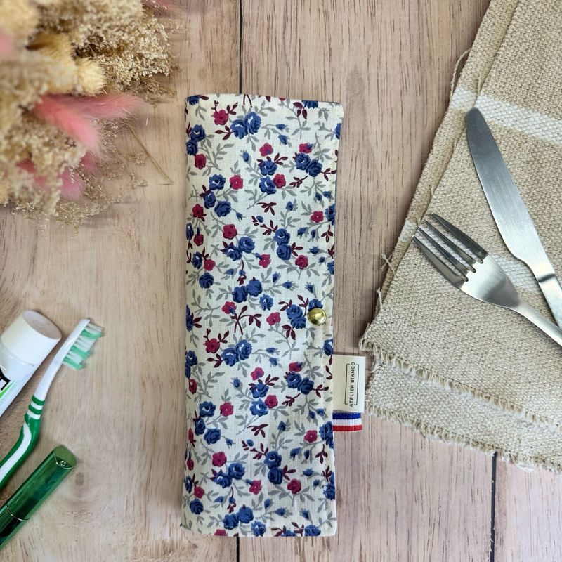 Pochette Multi-Usages – Couverts, Brosse à dents & Dentifrice