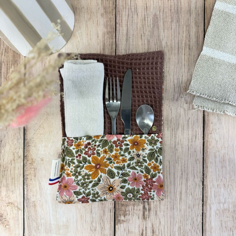Pochette Multi-Usages – Couverts, Brosse à dents & Dentifrice