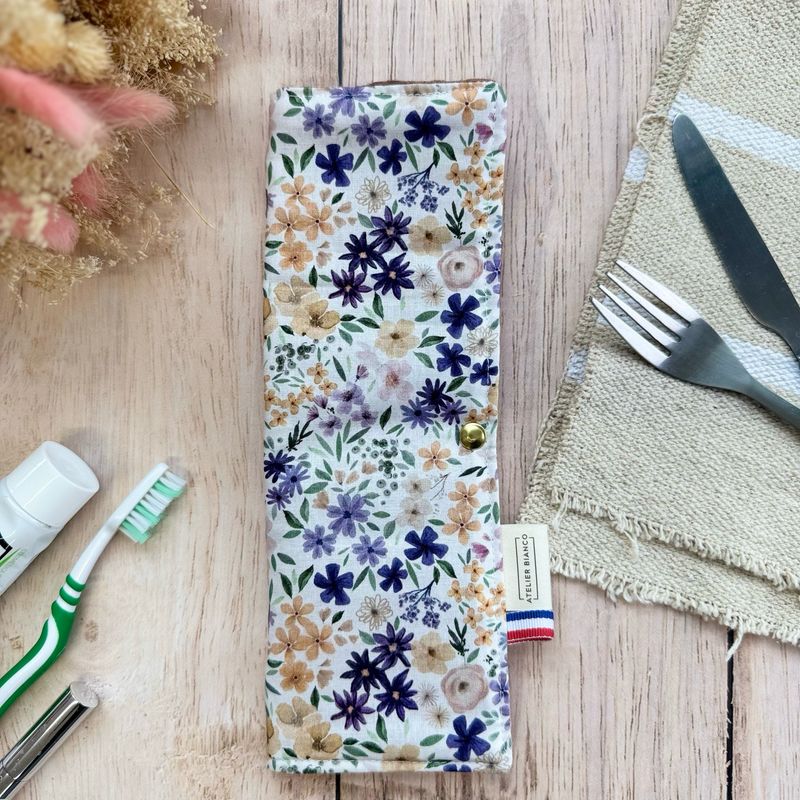Pochette Multi-Usages – Couverts, Brosse à dents & Dentifrice