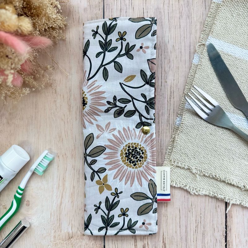 Pochette Multi-Usages – Couverts, Brosse à dents & Dentifrice