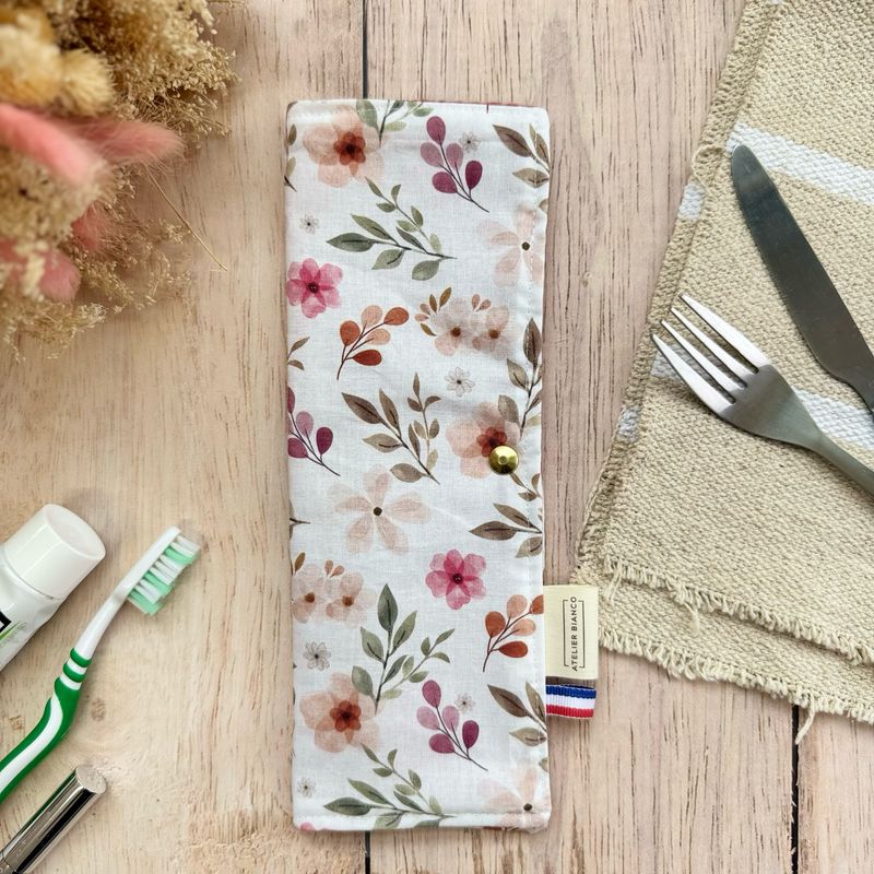 Pochette Multi-Usages – Couverts, Brosse à dents & Dentifrice