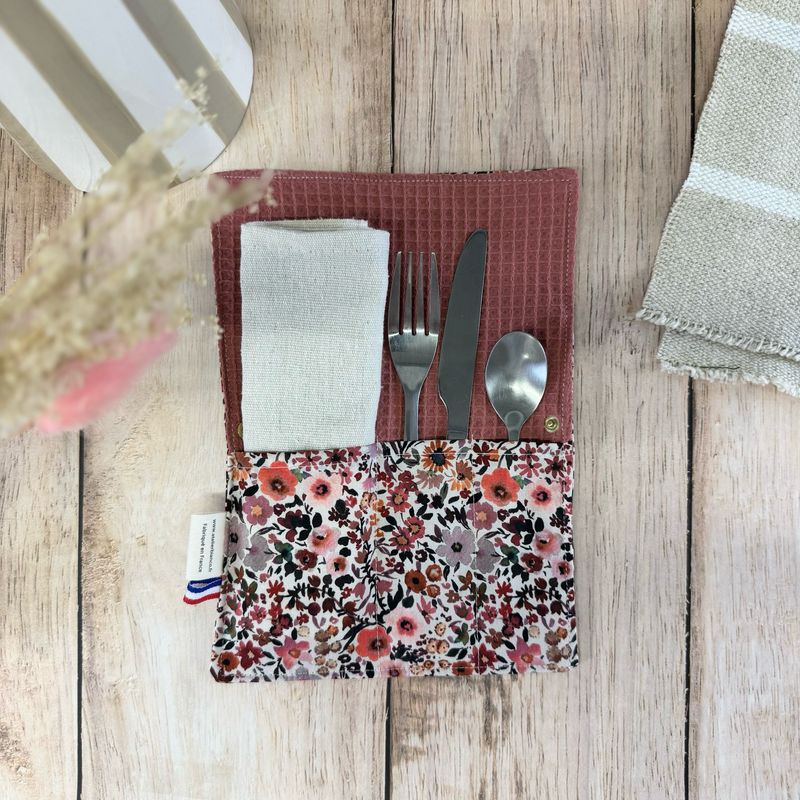 Pochette Multi-Usages – Couverts, Brosse à dents & Dentifrice