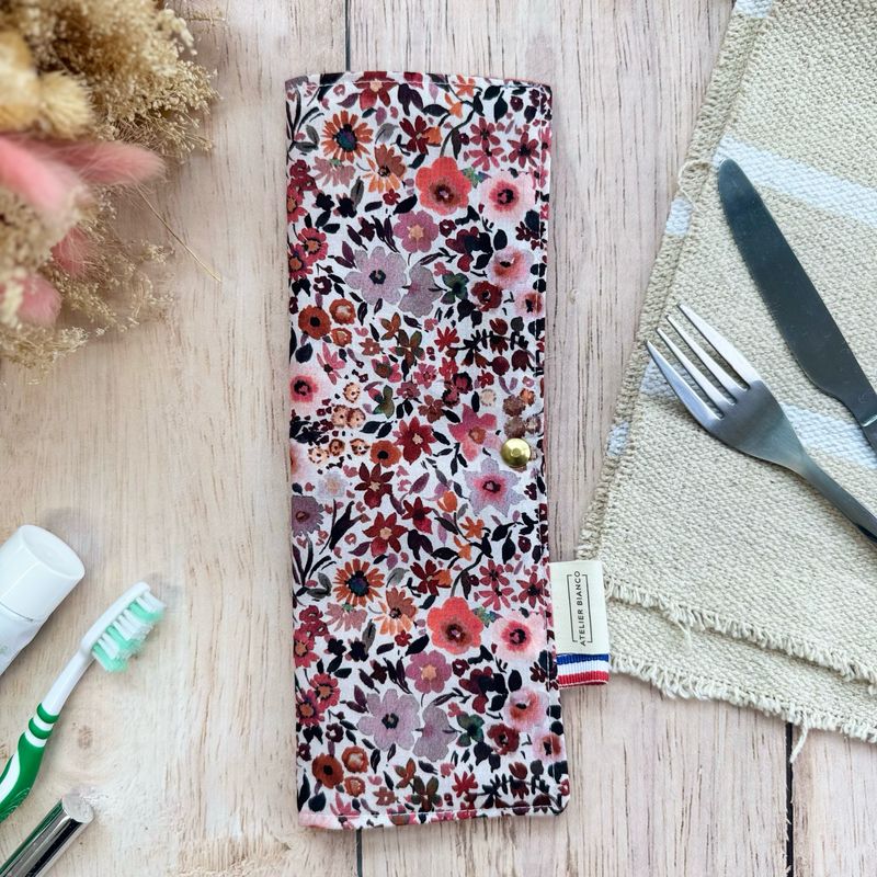 Pochette Multi-Usages – Couverts, Brosse à dents & Dentifrice