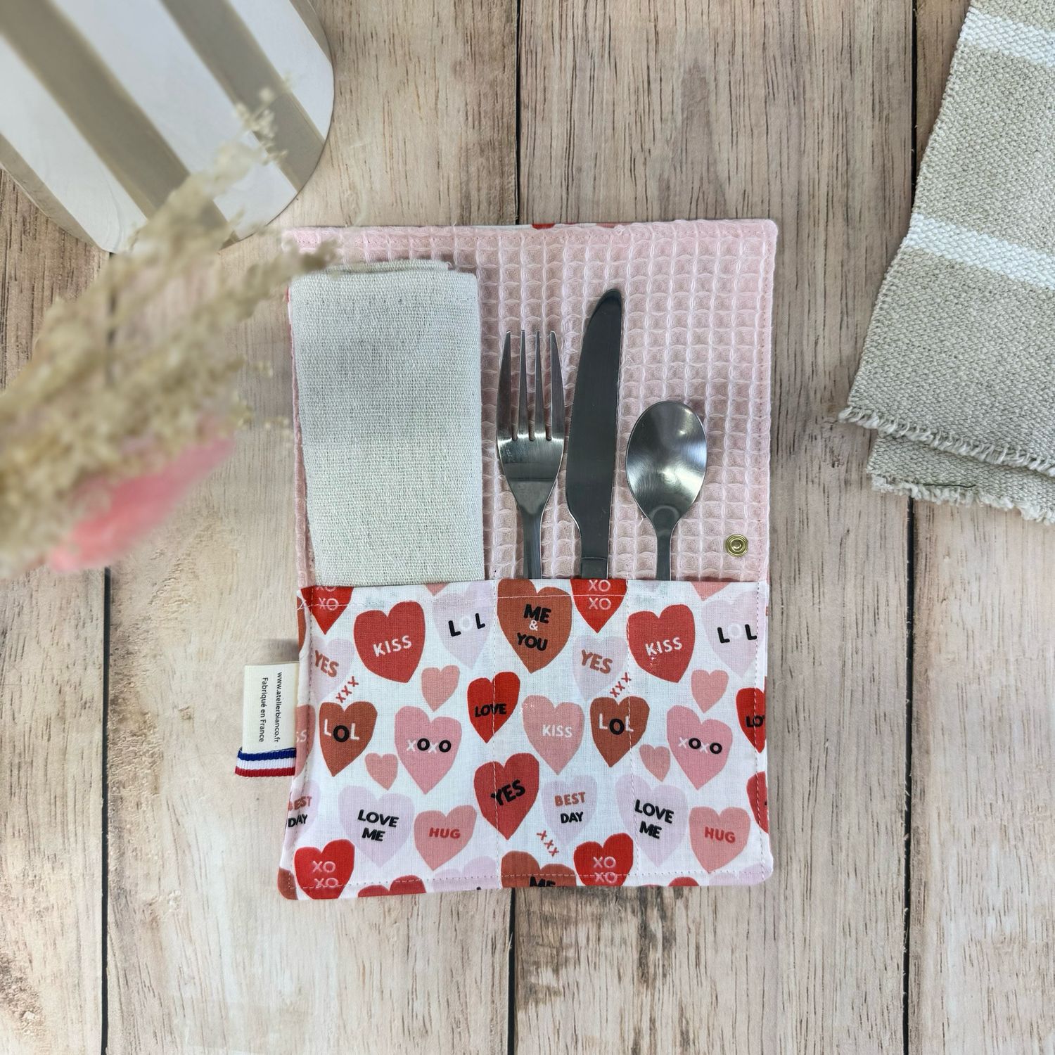 Pochette Multi-Usages – Couverts, Brosse à dents & Dentifrice