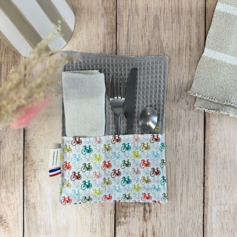 Pochette Multi-Usages – Couverts, Brosse à dents & Dentifrice