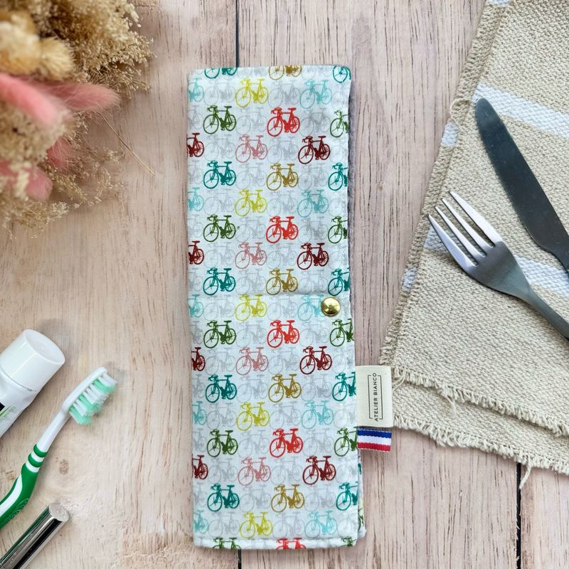 Pochette Multi-Usages – Couverts, Brosse à dents & Dentifrice