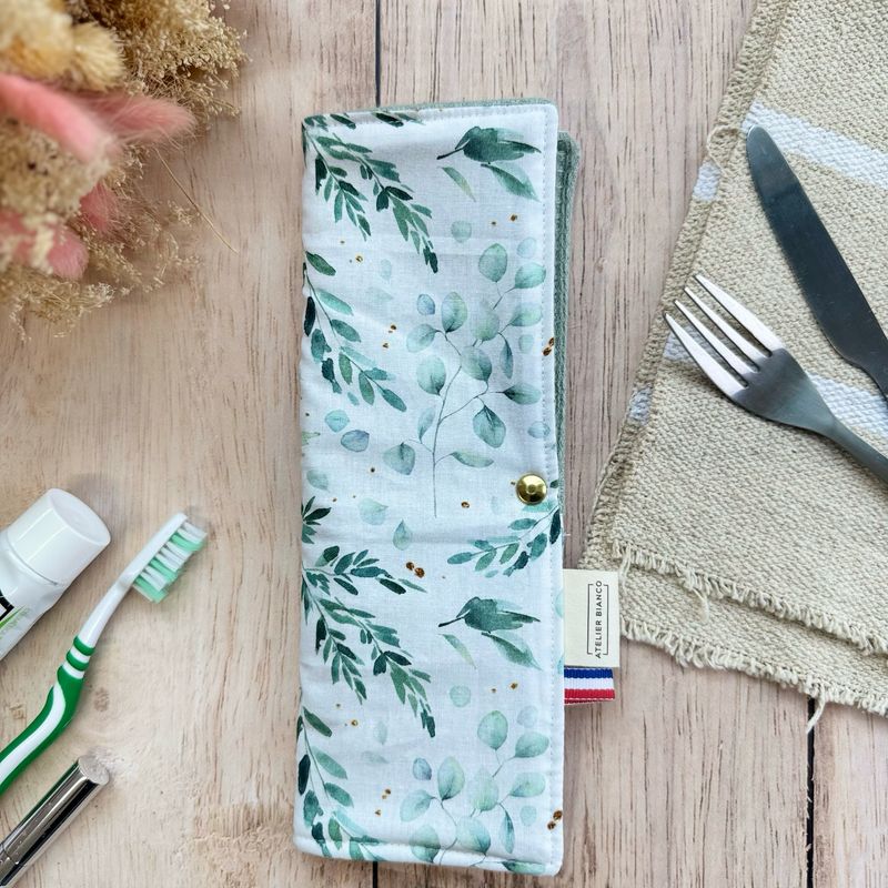 Pochette Multi-Usages – Couverts, Brosse à dents & Dentifrice