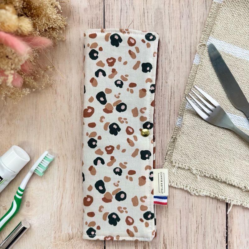 Pochette Multi-Usages – Couverts, Brosse à dents & Dentifrice