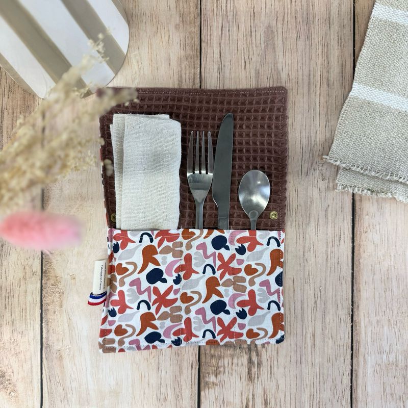 Pochette Multi-Usages – Couverts, Brosse à dents & Dentifrice