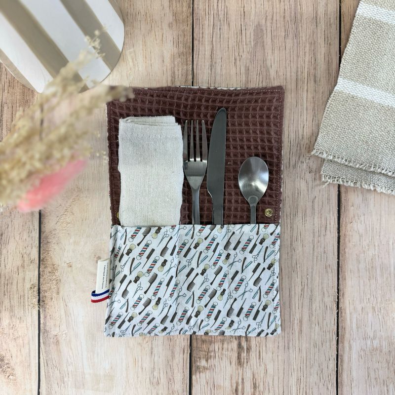 Pochette Multi-Usages – Couverts, Brosse à dents & Dentifrice