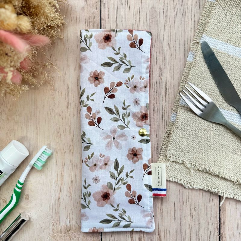 Pochette Multi-Usages – Couverts, Brosse à dents & Dentifrice