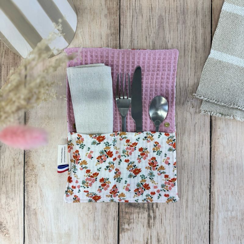 Pochette Multi-Usages – Couverts, Brosse à dents & Dentifrice
