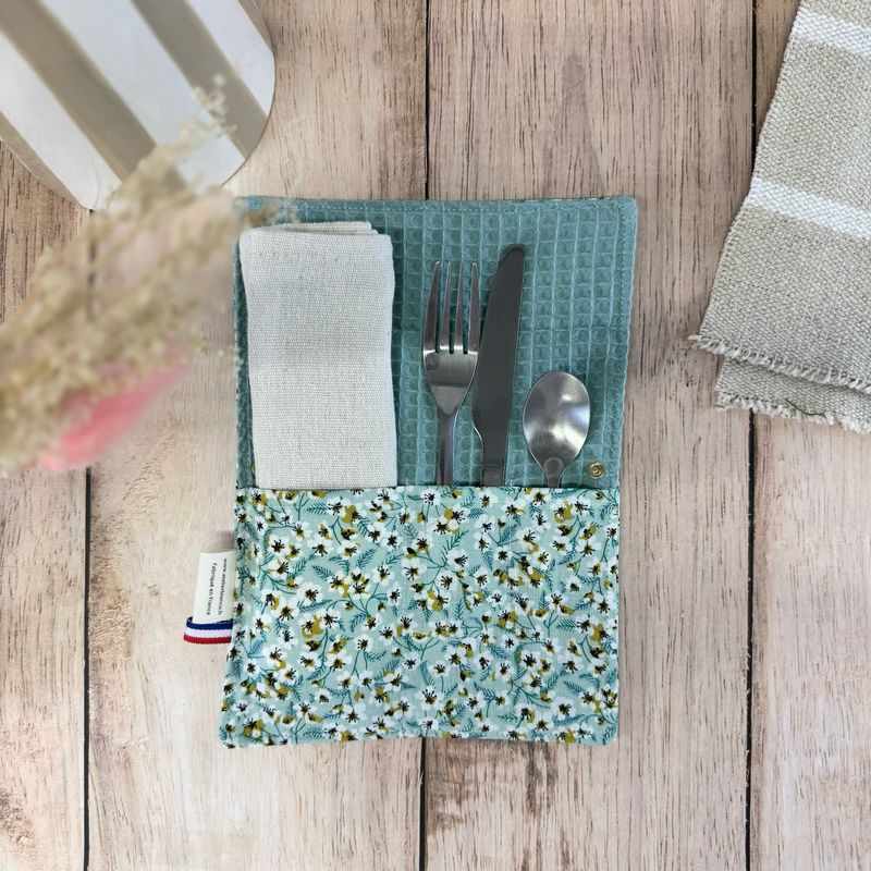 Pochette Multi-Usages – Couverts, Brosse à dents & Dentifrice