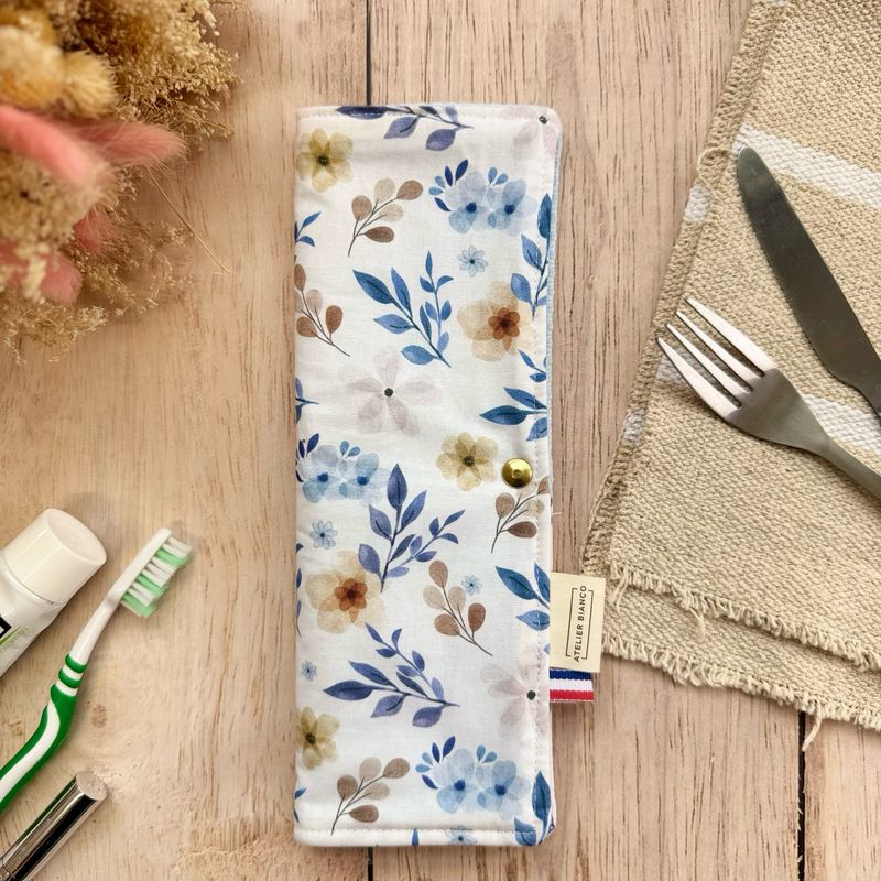 Pochette Multi-Usages – Couverts, Brosse à dents & Dentifrice