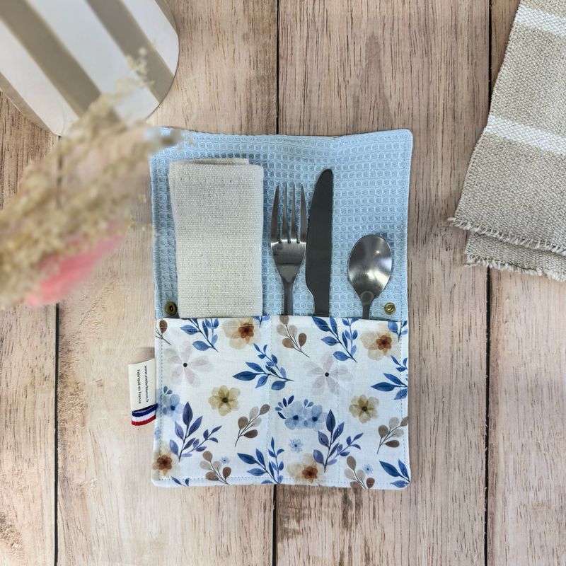 Pochette Multi-Usages – Couverts, Brosse à dents & Dentifrice