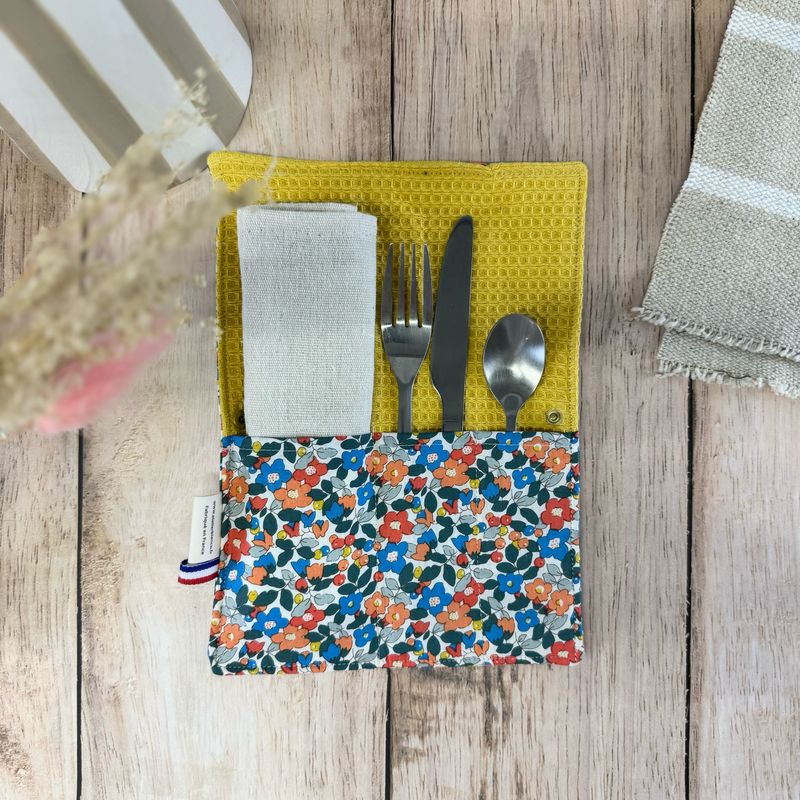 Pochette Multi-Usages – Couverts, Brosse à dents & Dentifrice