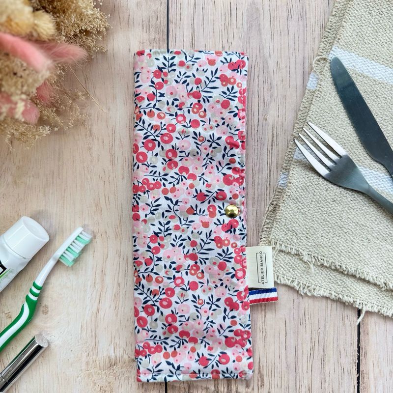 Pochette Multi-Usages – Couverts, Brosse à dents & Dentifrice