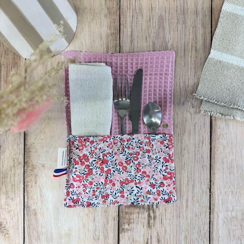 Pochette Multi-Usages – Couverts, Brosse à dents & Dentifrice