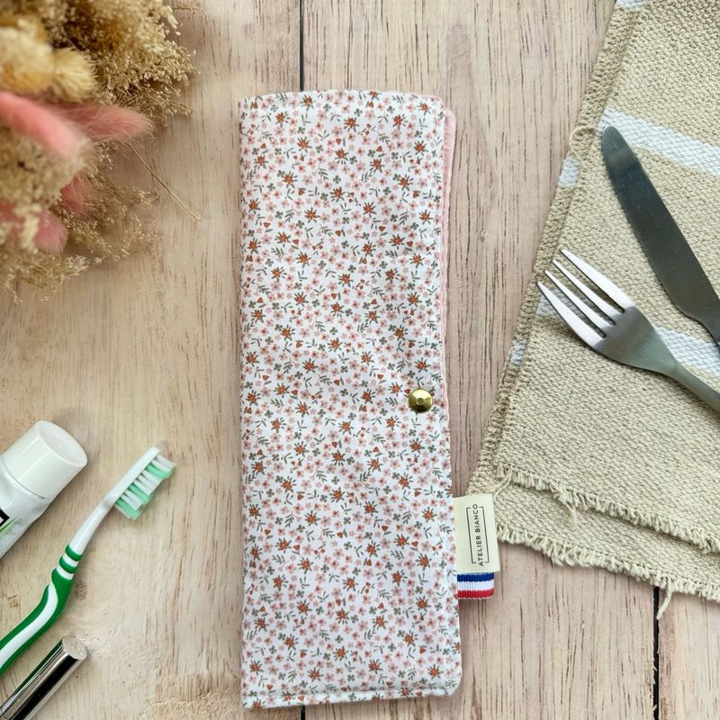 Pochette Multi-Usages – Couverts, Brosse à dents & Dentifrice