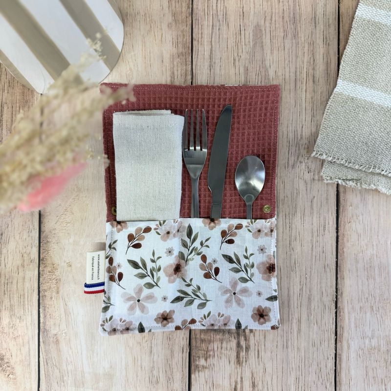 Pochette Multi-Usages – Couverts, Brosse à dents & Dentifrice
