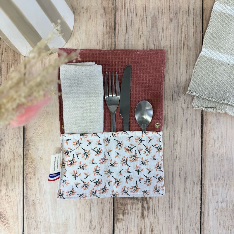 Pochette Multi-Usages – Couverts, Brosse à dents & Dentifrice