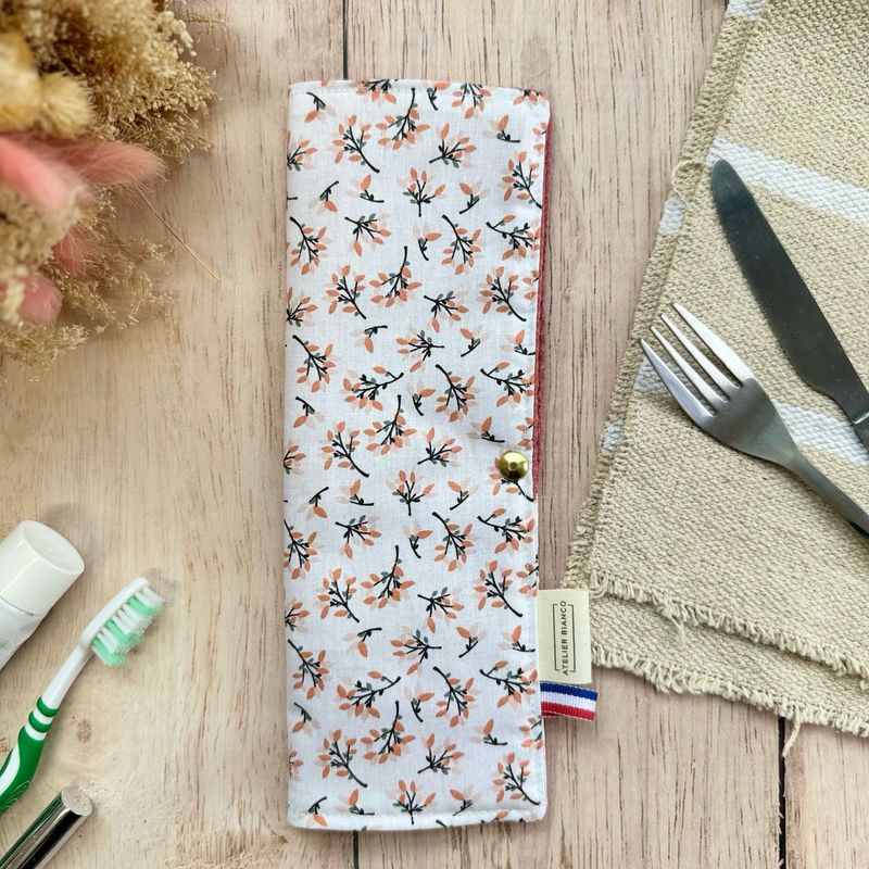 Pochette Multi-Usages – Couverts, Brosse à dents & Dentifrice