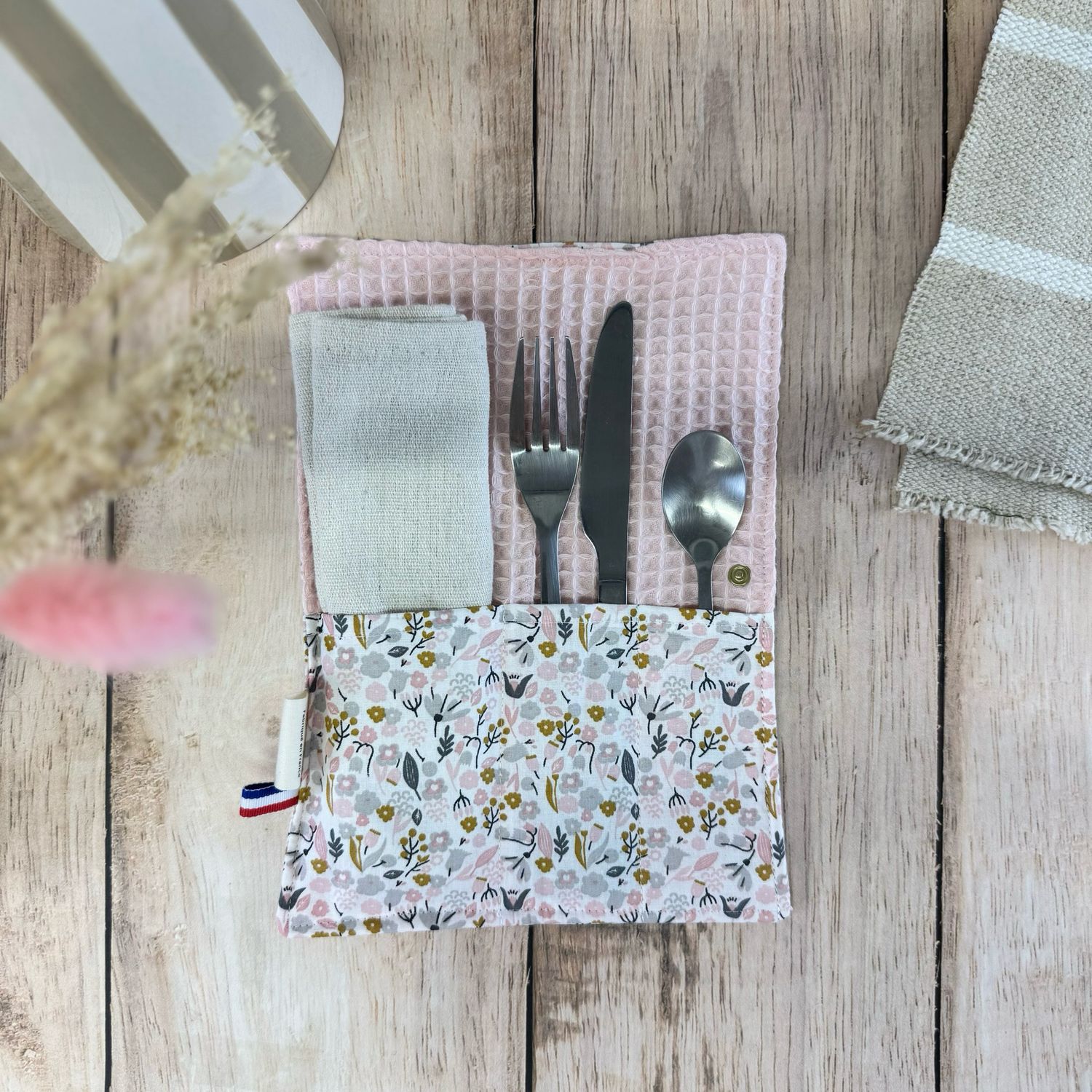 Pochette Multi-Usages – Couverts, Brosse à dents & Dentifrice