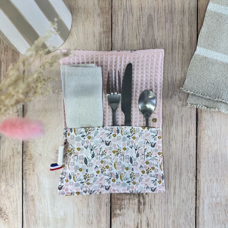 Pochette Multi-Usages – Couverts, Brosse à dents & Dentifrice