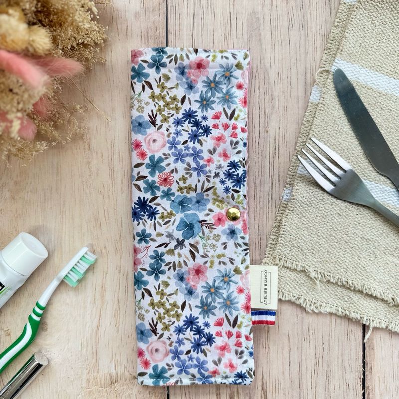Pochette Multi-Usages – Couverts, Brosse à dents & Dentifrice