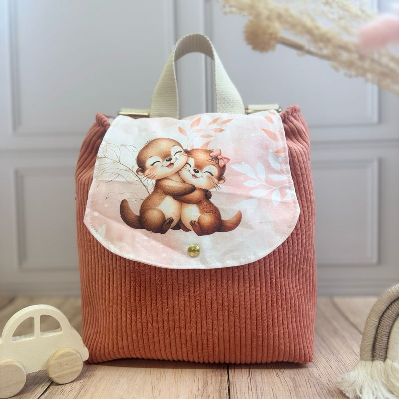 Sac à dos d'enfant - Motifs Loutres Sac à dos d'enfant - Motifs Loutres