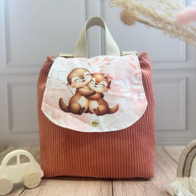 Sac à dos d'enfant - Motifs Loutres Sac à dos d'enfant - Motifs Loutres